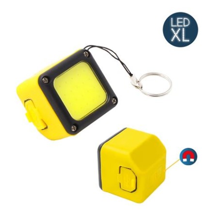 LINTERNA LED RECARGABLE CON USB E IMAN COB 300 LUMENS EDM