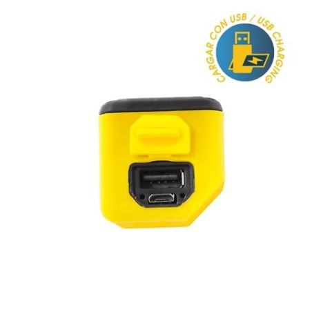 LINTERNA LED RECARGABLE CON USB E IMAN COB 300 LUMENS EDM
