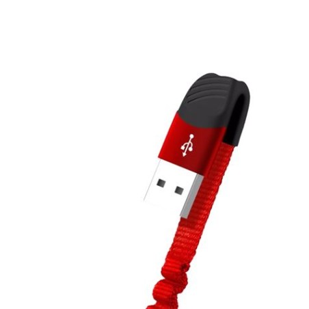 CABLE NB127 CARGA RAPIDA RESORTE USB - MICRO USB | 2.1A | 1 METRO |NEGRO XO