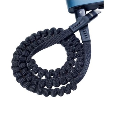 CABLE NB127 CARGA RAPIDA RESORTE USB - MICRO USB | 2.1A | 1 METRO |NEGRO XO