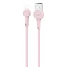 CABLE NB132 CARGA RAPIDA USB - LIGHTNING | 2A | 1 METRO | ROSA XO