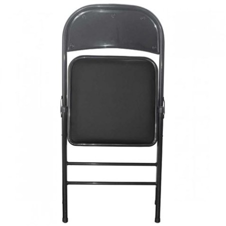 SILLA PLEGABLE ACOLCHADA NEGRA