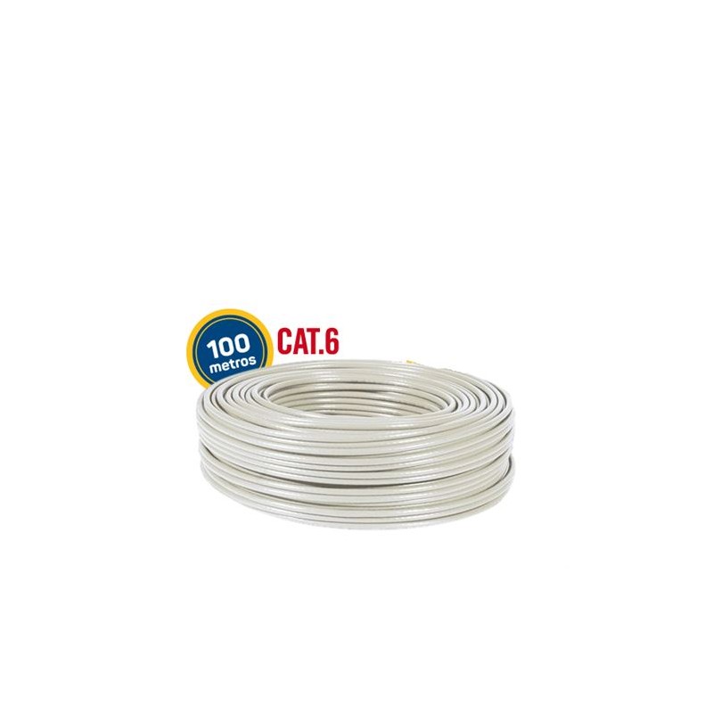 BOBINA CABLE RED UTP CAT6 100 METROS...