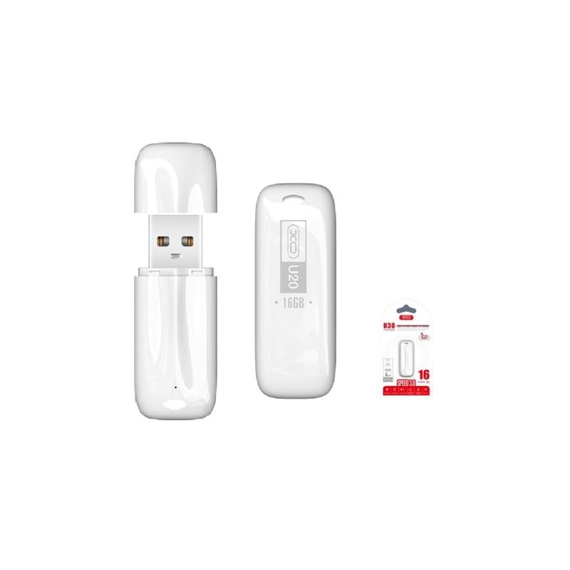 PENDRIVE U20 16GB USB 2.0 BLANCO XO