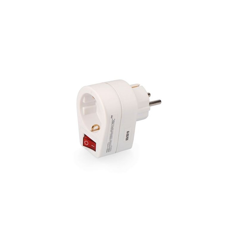 CLAVIJA ADAPTADORA CON INTERRUPTOR
