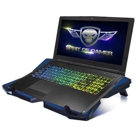 BASE REGRIFERADORA AIRBLADE 500 AZUL PORATILES HASTA 17.3" 2XUSB SPIRIT