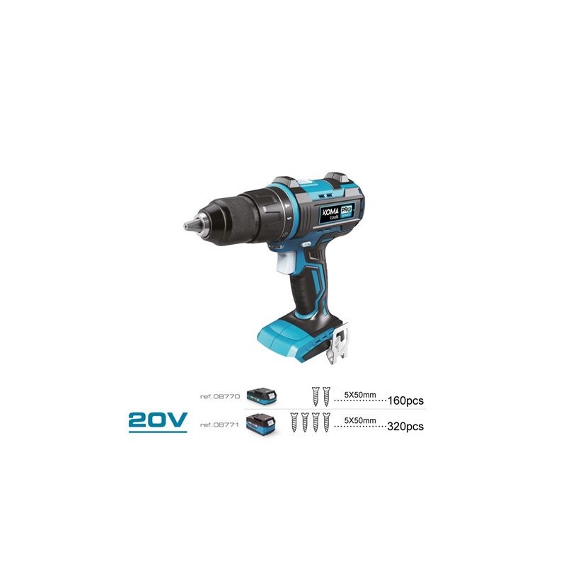 TALADRO PERCUTOR / ATORNILLADOR 20V...