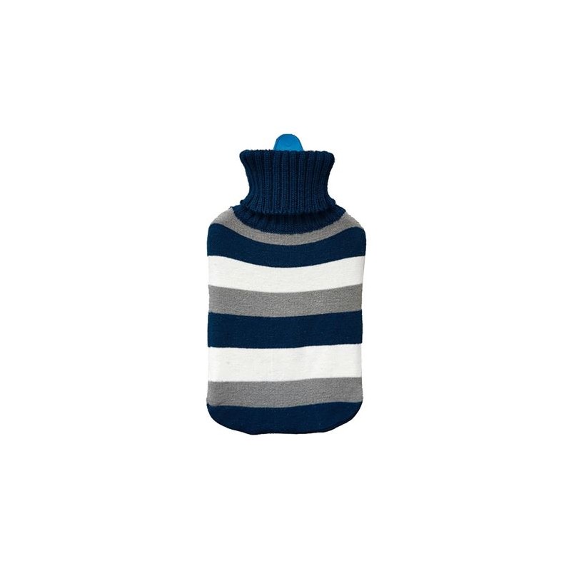 BOLSA DE AGUA RAYAS AZULES 2L