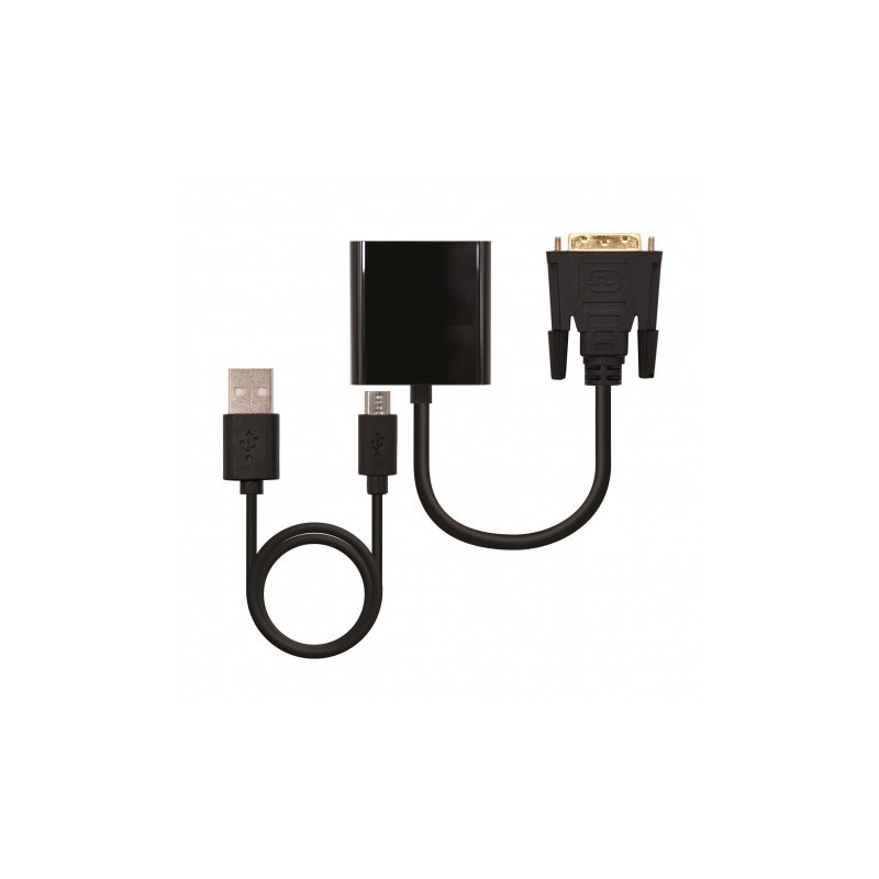 CONVERTIDOR DVI 24+1 MACHO A VGA...