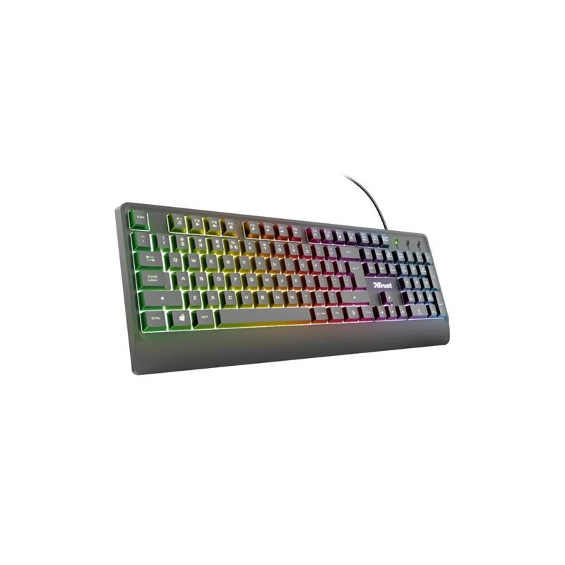 TECLADO GAMING TRUST ZIVA RAINBOW LED