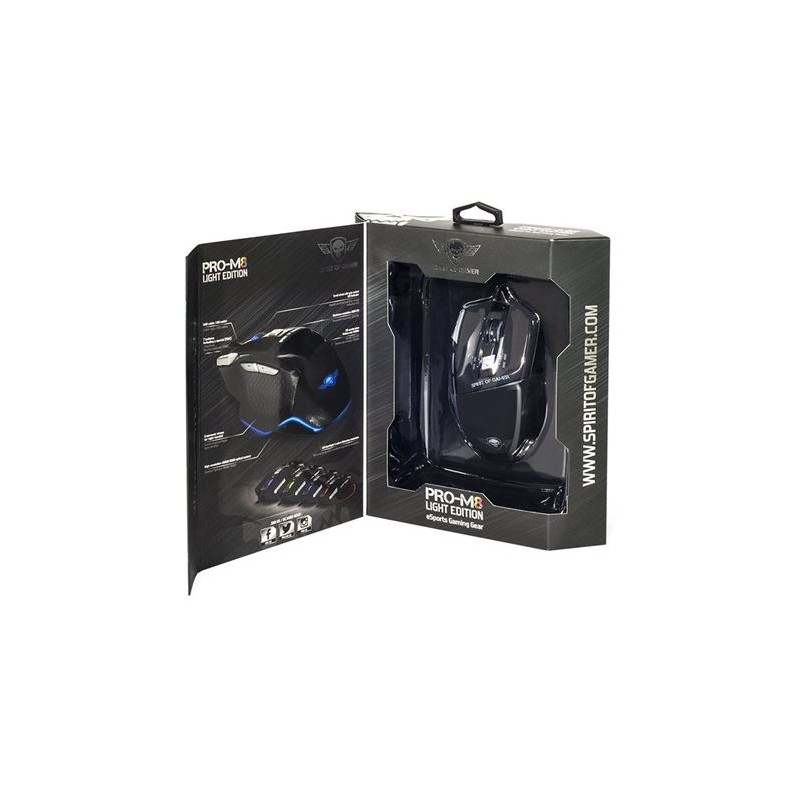 RATÓN SPIRIT OF GAMER PRO-M8 LIGHT...