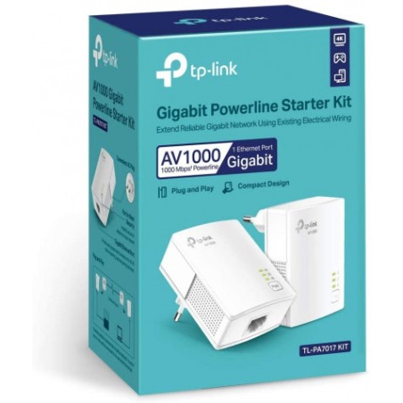 KIT ADAPTADORES PLC POWERLINE GIBABIT TL-PA7017KIT
