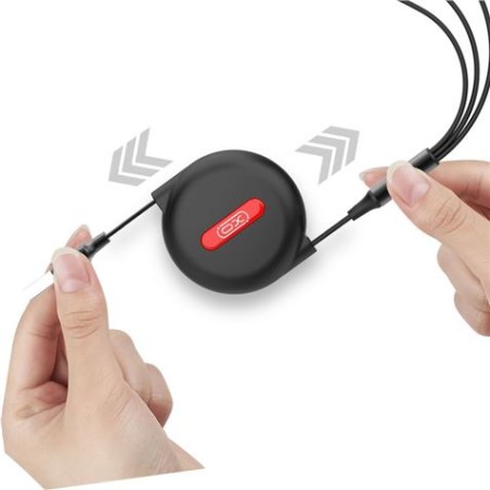 CABLE 3 EN 1 NB142 USB - (LIGHTNING + TIPO C + MICRO USB) 2.4A XO