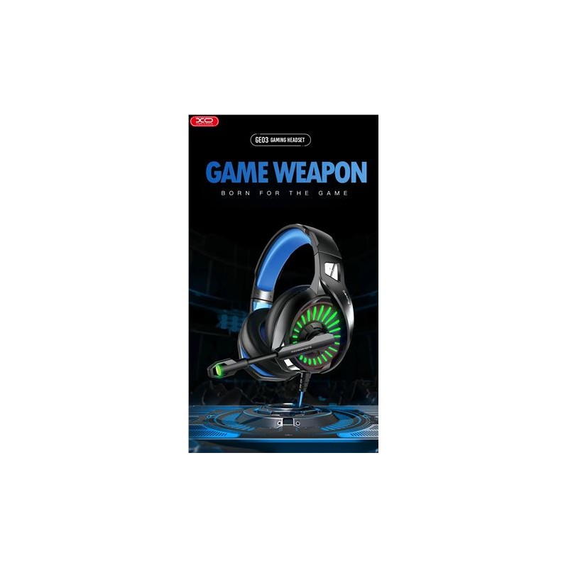 AURICULAR GAMING GM03 ILUMINACIÓN LED XO