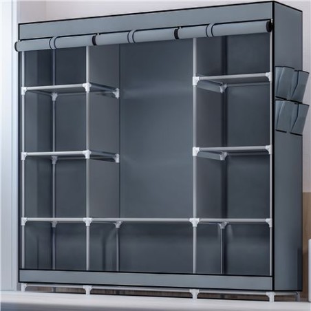 ARMARIO DE TELA TRIPLE GRANDE 128X45X166CM