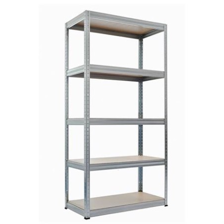 ESTANTERIA METÁLICA 5 BALDAS 180X90X40CM CROMAD