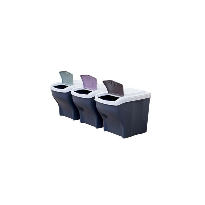SET DE 3 CUBOS DE BASURA POKER TRIS...