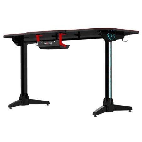 MESA GAMING PRO1100 XL FIBRA CARBONO + LATERAL ALUMINIO | LUZ RGB | MUVIP