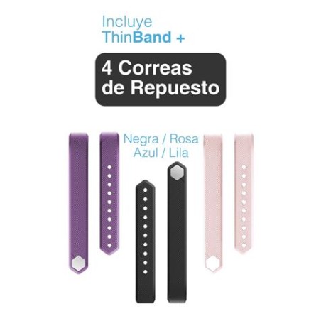 PULSERA ACTIVIDAD INTELIGENTE THINBAND + 4 CORREAS BIWOND
