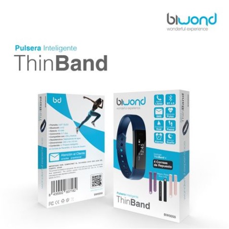 PULSERA ACTIVIDAD INTELIGENTE THINBAND + 4 CORREAS BIWOND