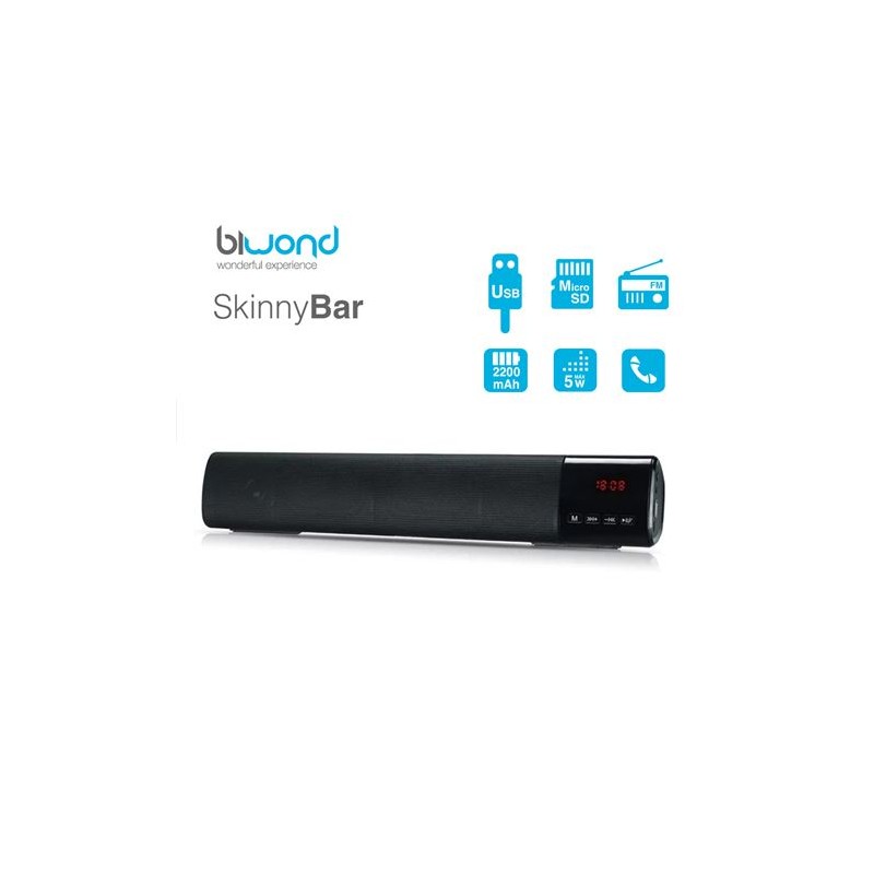 BARRA DE SONIDO 10W SKINNYBAR NEGRO...