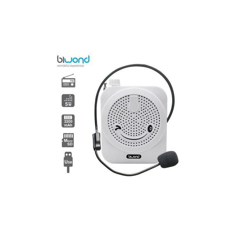MEGÁFONO PORTÁTIL POCKETVOICE BLANCO...