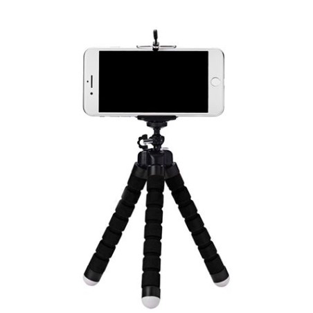 MINI TRÍPODE FLEXIBLE SMARTPHONE NEGRO