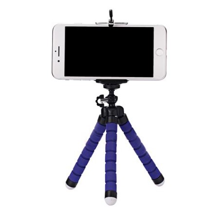 MINI TRÍPODE FLEXIBLE SMARTPHONE AZUL