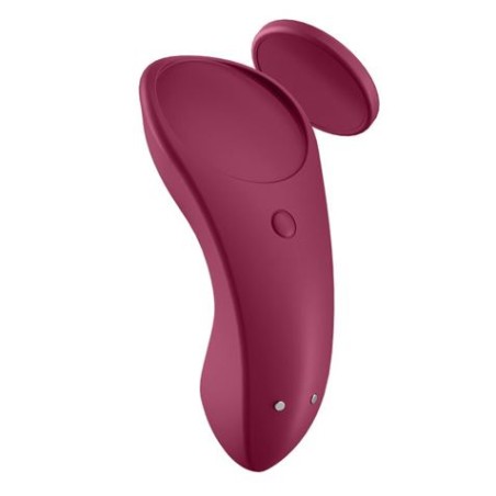 SATISFYER SEXY SECRET ESTIMULADOR DE BRAGUITA CON APP WINE RED