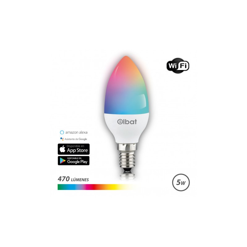 BOMBILLA LED SMART WIFI VELA C37 E14...