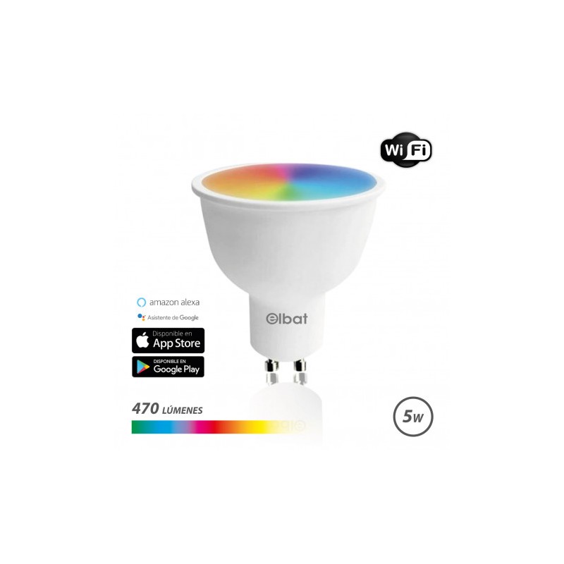 BOMBILLA LED SMART WIFI GU10 5W 470LM...