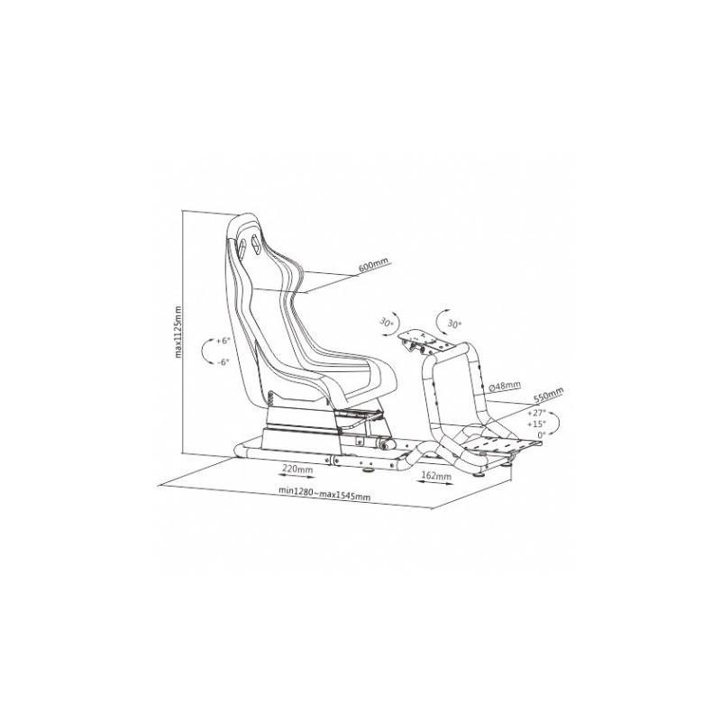 RACING SIMULATOR COCKPIT SEAT PRO R3...