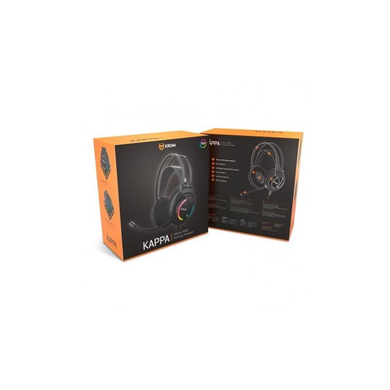 AURICULARES GAMING USB KROM KAPPA RGB