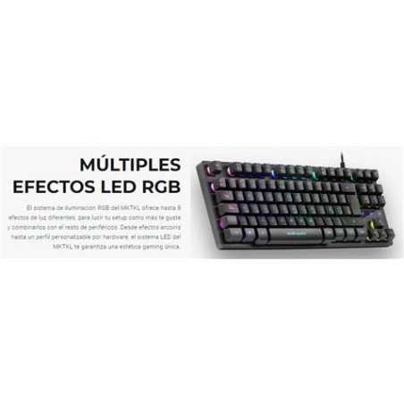 TECLADO H-MECANICO COMPACTO TKL MARS GAMING MKTKL SWITCH RED MARS GAMING