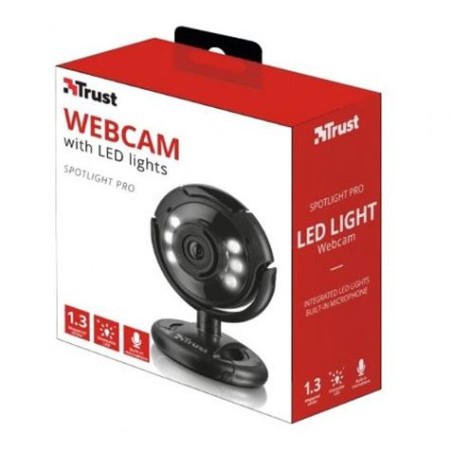 WEBCAM CON MICROFONO TRUST POTLIGHT PRO 1.3MPX CON LEDS