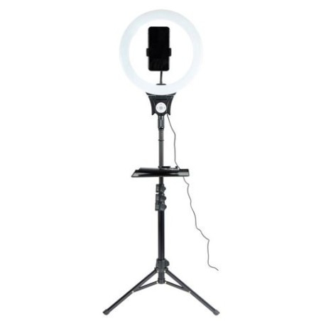 KIT YOUTUBER L06 TRIPODE + SOPORTE SMARTPHONE + LUZ 12" XO