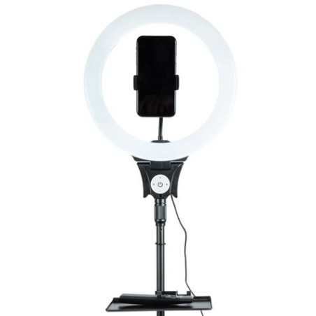 KIT YOUTUBER L06 TRIPODE + SOPORTE SMARTPHONE + LUZ 12" XO