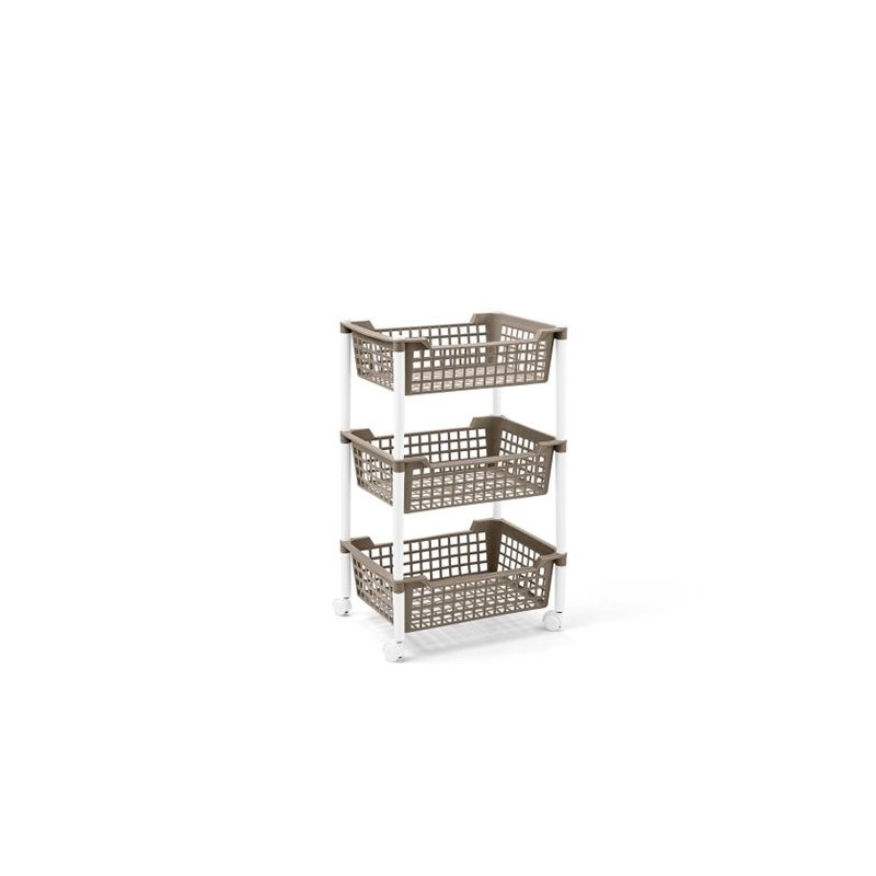 CARRO DE RUEDAS 3 BANDEJAS 40X30X65CM...