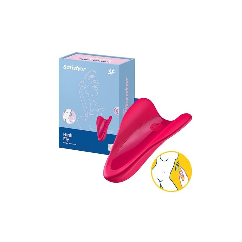 SATISFYER VIBRADOR HIGH FLY ROJO