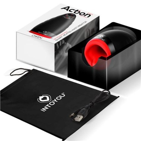 ACTION OWEN MASTURBADOR MASCULINO VIBRADOR CON CALOR USB