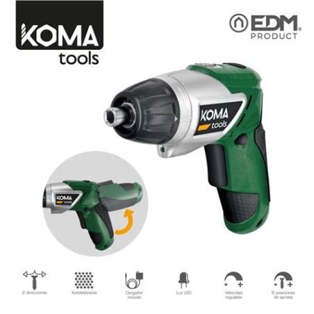 ATORNILLADOR A BATERIA 3.6V LITIO 1300MAH KOMA