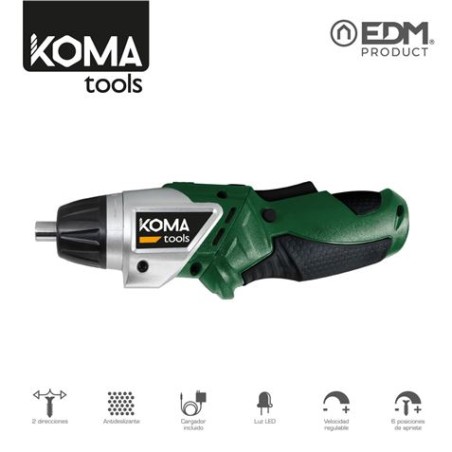 ATORNILLADOR A BATERIA 3.6V LITIO 1300MAH KOMA