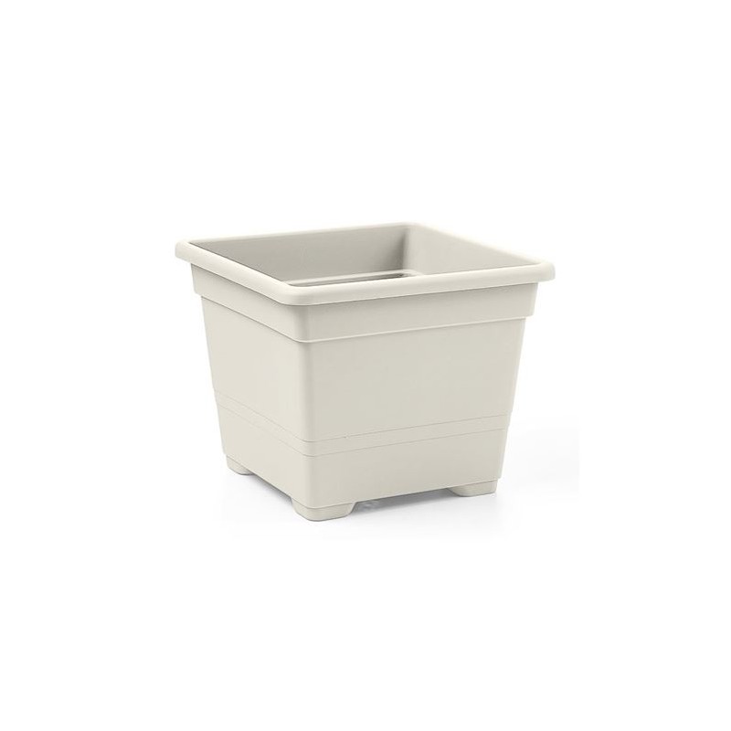 MACETA CUADRADA 27CM BLANCA BLIM