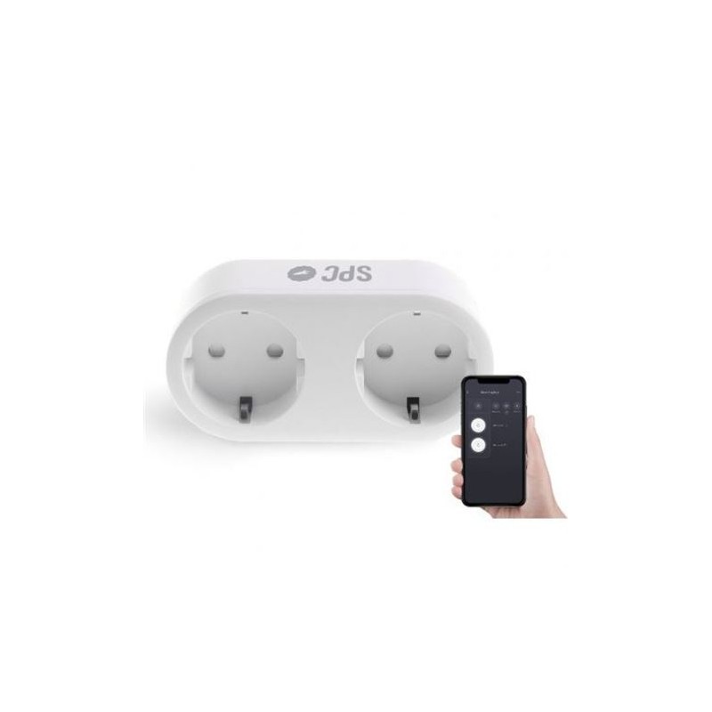 ENCHUFE DUAL INTELIGENTE WIFI CLEVER SPC