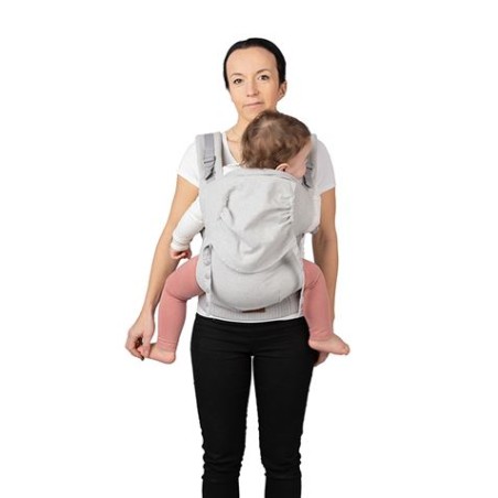 MOCHILA DE PORTEO BEBE +3 MESES HASTA 20KG GRAY COLLET MOMI