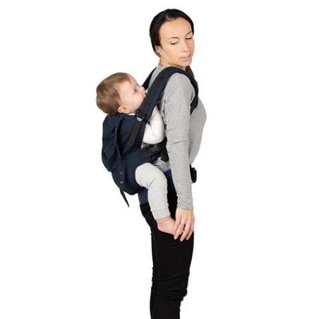 MOCHILA DE PORTEO BEBE +3 MESES HASTA 20KG NAVI BLUE COLLET MOMI