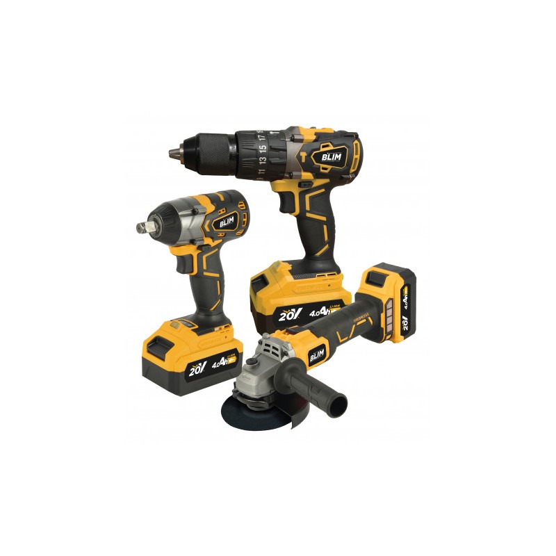 PACK 20V TALADRO + LLAVE IMPACTO +...