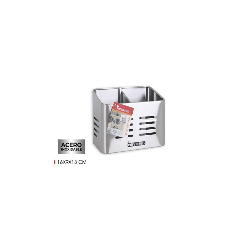 ESCURRIDOR UTENSILIOS INOX 16X9X13...