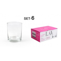 SET 6 VASOS WHISKY CRISTAL...