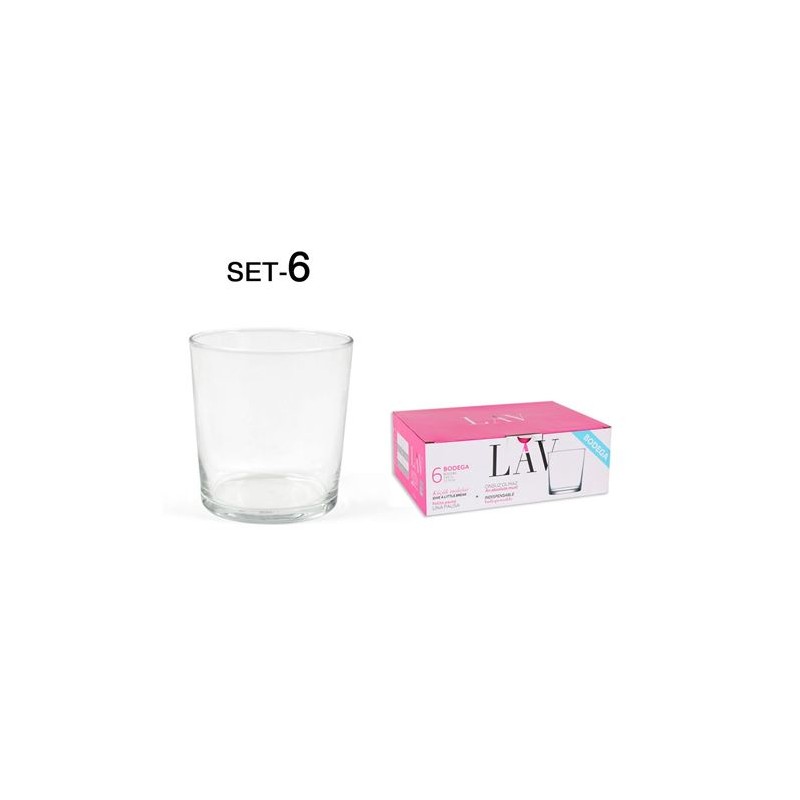 SET 6 VASOS PINTA 345CC BODEGA